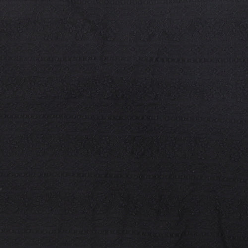 Marks and Spencer Womens Black Viscose Basic Blouse Size 24 V-Neck
