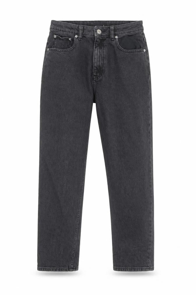 ASOS Womens Black Cotton Straight Jeans Size 28 in L30 in Regular Zip