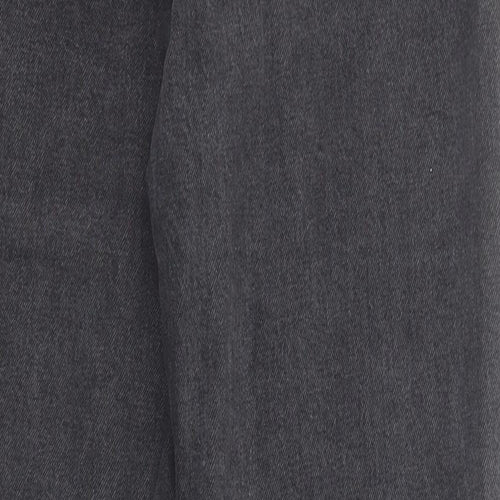 ASOS Womens Black Cotton Straight Jeans Size 28 in L30 in Regular Zip