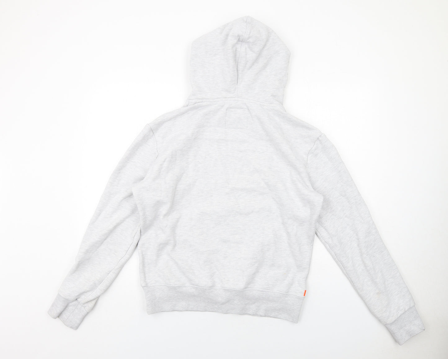 Superdry Mens Grey Cotton Pullover Hoodie Size L