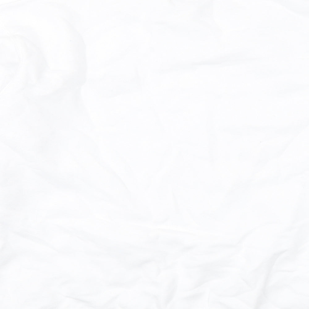 Northern Monk Mens White Cotton Pullover Sweatshirt Size L