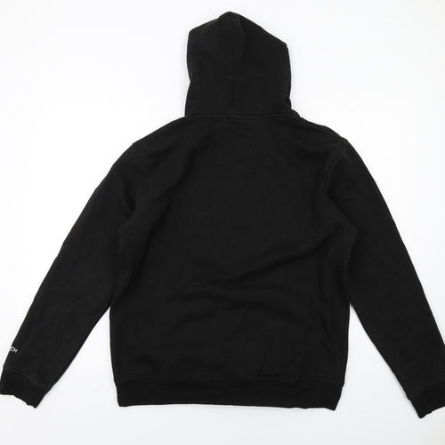 Crosshatch Mens Black Cotton Pullover Hoodie Size L