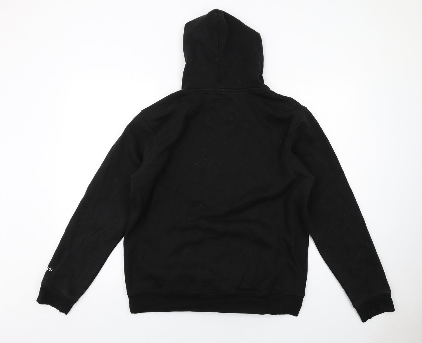 Crosshatch Mens Black Cotton Pullover Hoodie Size L