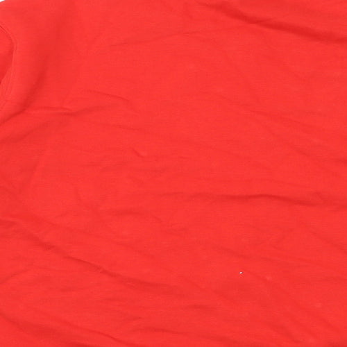 Marks and Spencer Womens Red Cotton Pullover Sweatshirt Size L Pullover