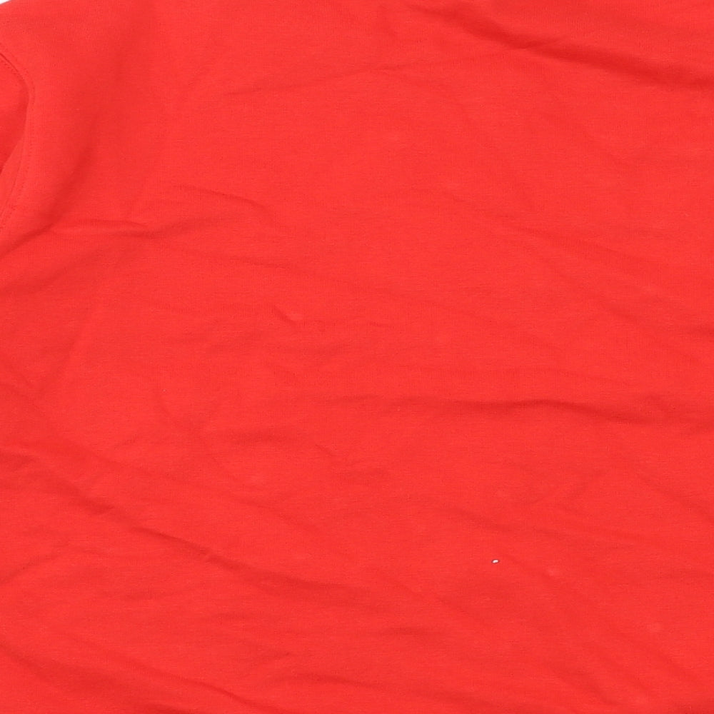 Marks and Spencer Womens Red Cotton Pullover Sweatshirt Size L Pullover