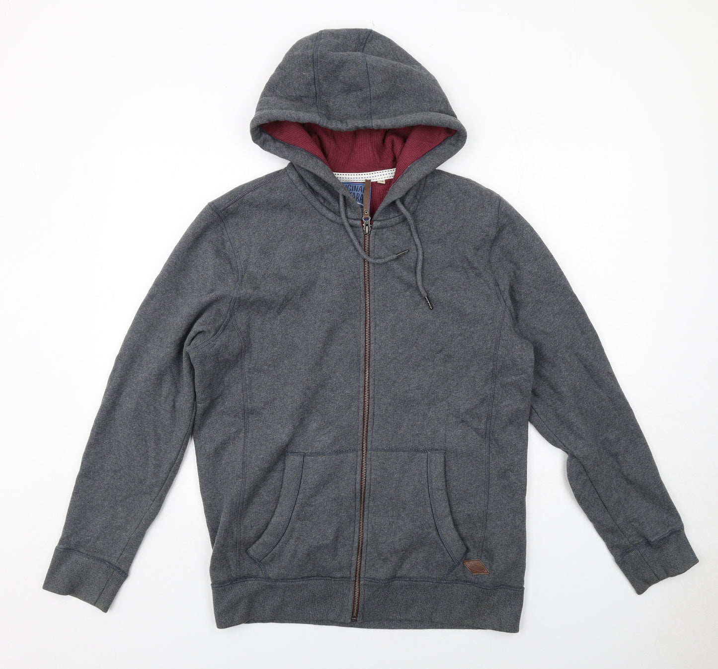 MANTARAY PRODUCTS Mens Grey Cotton Pullover Hoodie Size M