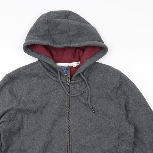 MANTARAY PRODUCTS Mens Grey Cotton Pullover Hoodie Size M