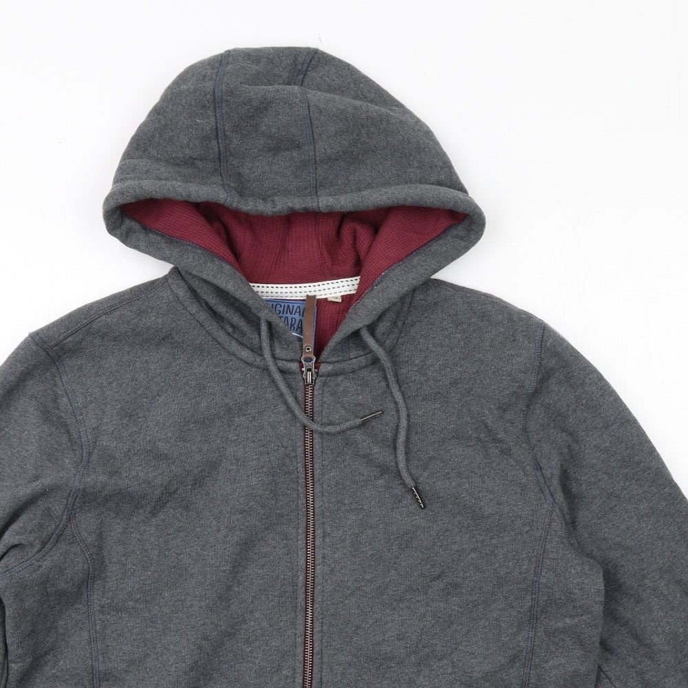 MANTARAY PRODUCTS Mens Grey Cotton Pullover Hoodie Size M
