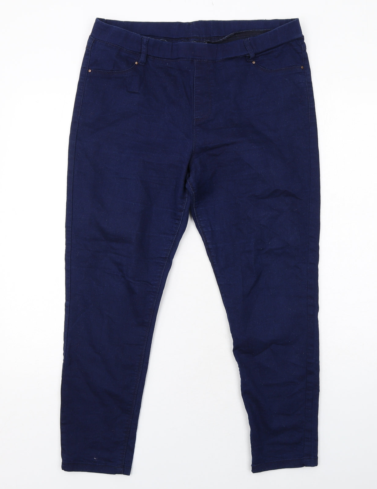 BHS Womens Blue Cotton Jegging Jeans Size 16 Regular