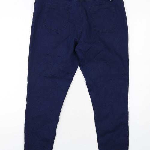 BHS Womens Blue Cotton Jegging Jeans Size 16 Regular