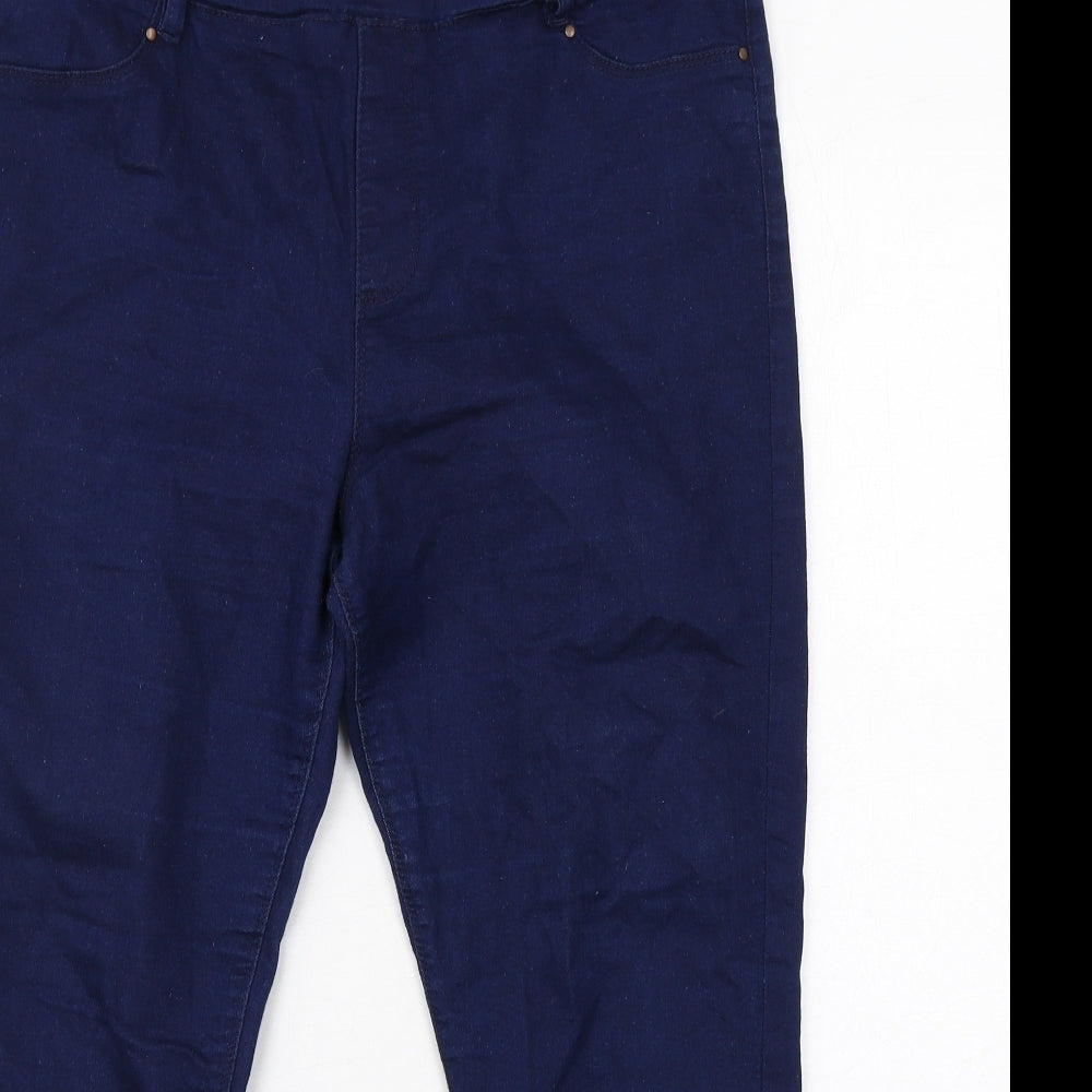 BHS Womens Blue Cotton Jegging Jeans Size 16 Regular