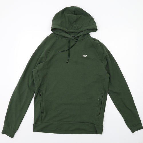 Myprotein Mens Green Cotton Pullover Hoodie Size L
