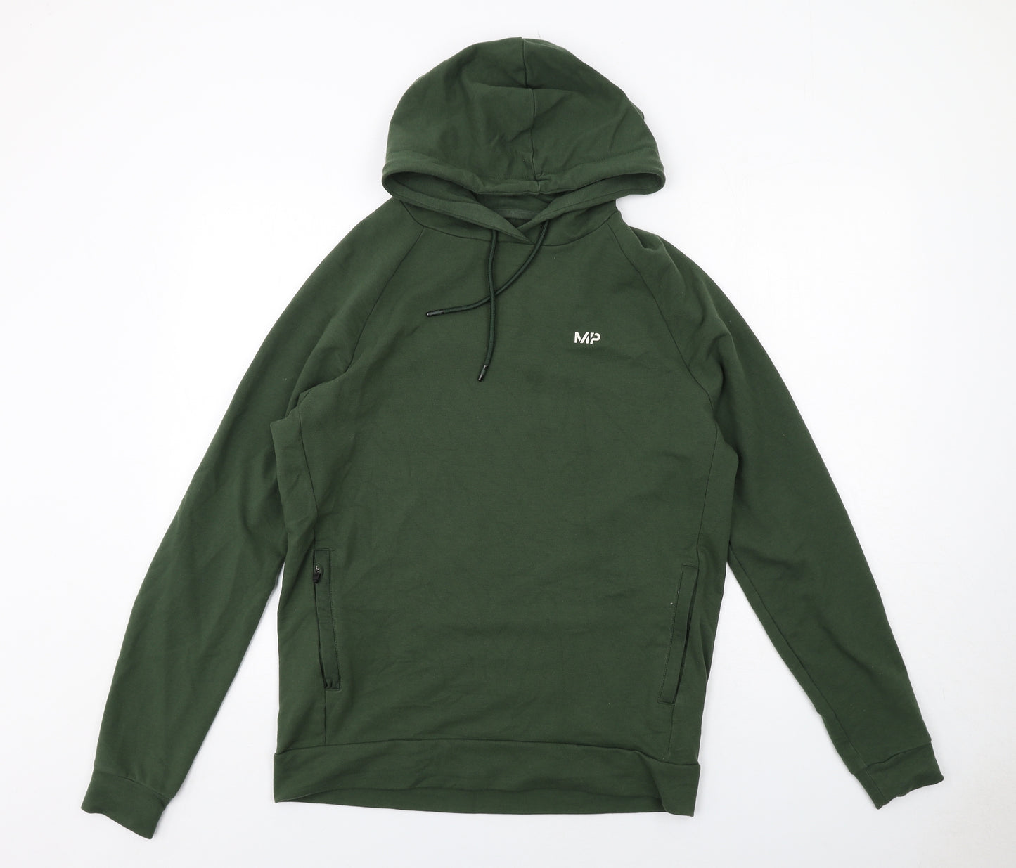 Myprotein Mens Green Cotton Pullover Hoodie Size L