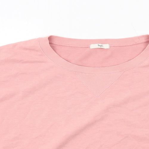 Hush Womens Pink Cotton Pullover Sweatshirt Size XS Pullover