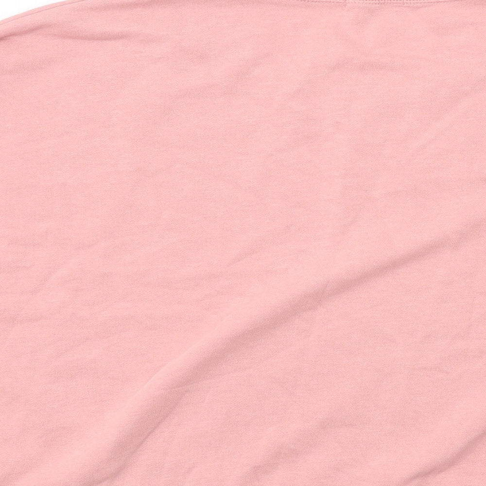 Hush Womens Pink Cotton Pullover Sweatshirt Size XS Pullover