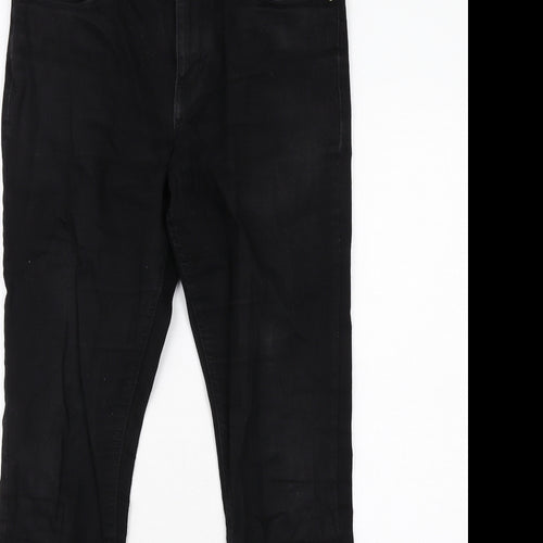 Pull&Bear Womens Black Cotton Skinny Jeans Size 12 Regular Zip