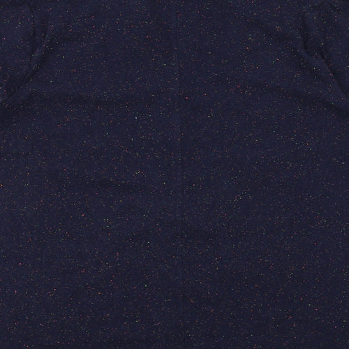 White Stuff Womens Blue Collared Cotton Cardigan Jumper Size 22
