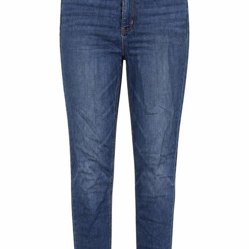 Marks and Spencer Womens Blue Cotton Skinny Jeans Size 8 Regular Zip
