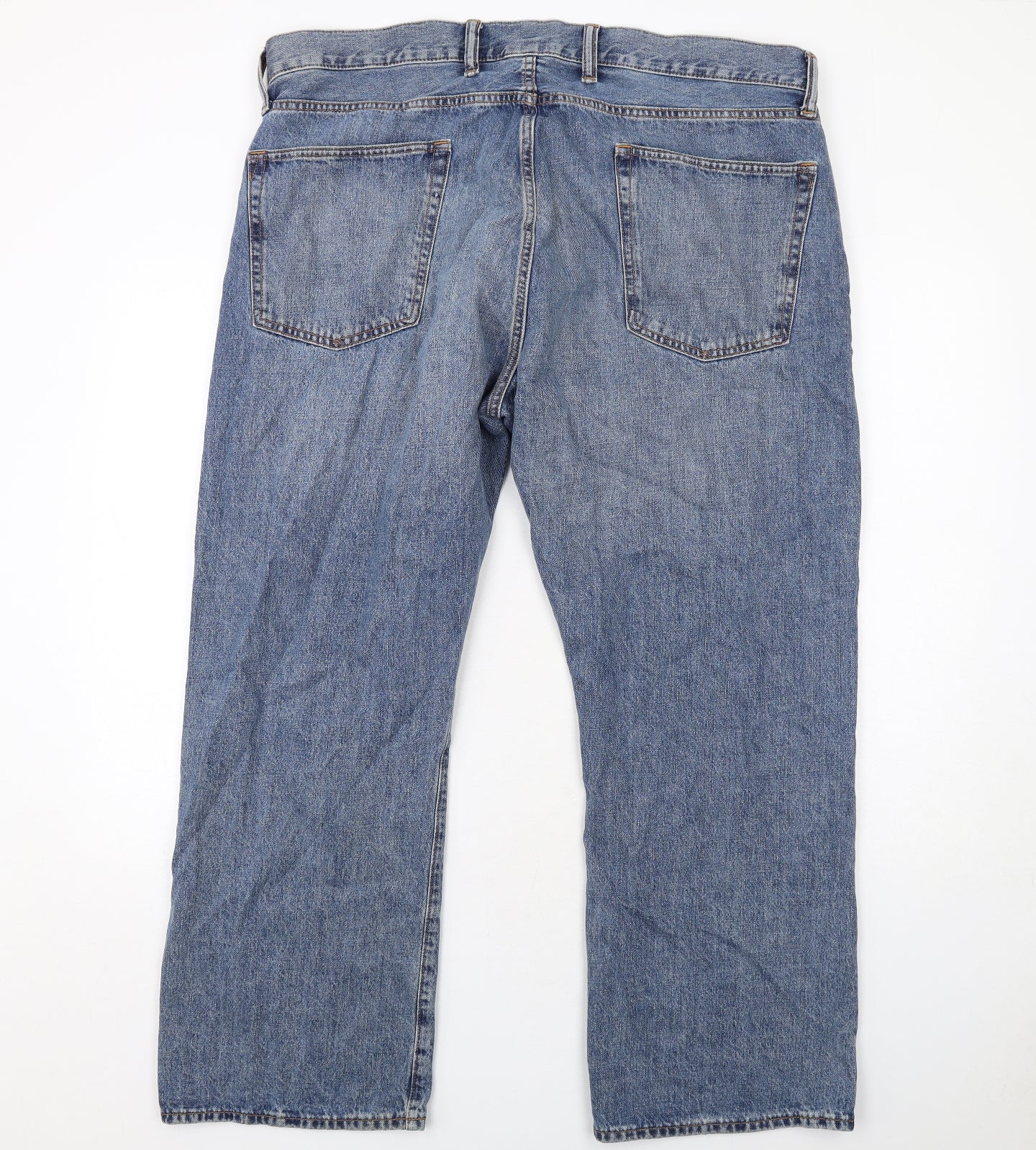 Gap Mens Blue Cotton Straight Jeans Size 40 in L30 in Regular Zip