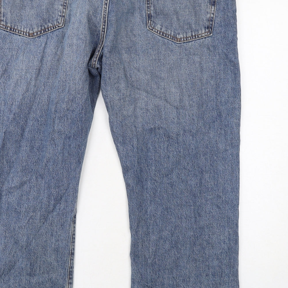 Gap Mens Blue Cotton Straight Jeans Size 40 in L30 in Regular Zip
