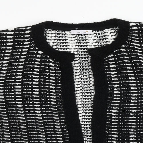 Per Una Womens Black Round Neck Acrylic Cardigan Jumper Size 20