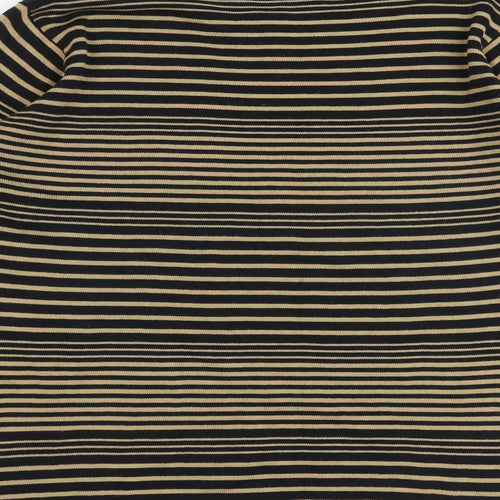 EWM Womens Multicoloured Round Neck Striped 100% Merino Wool Pullover Jumper Size 14 - Size 14-16