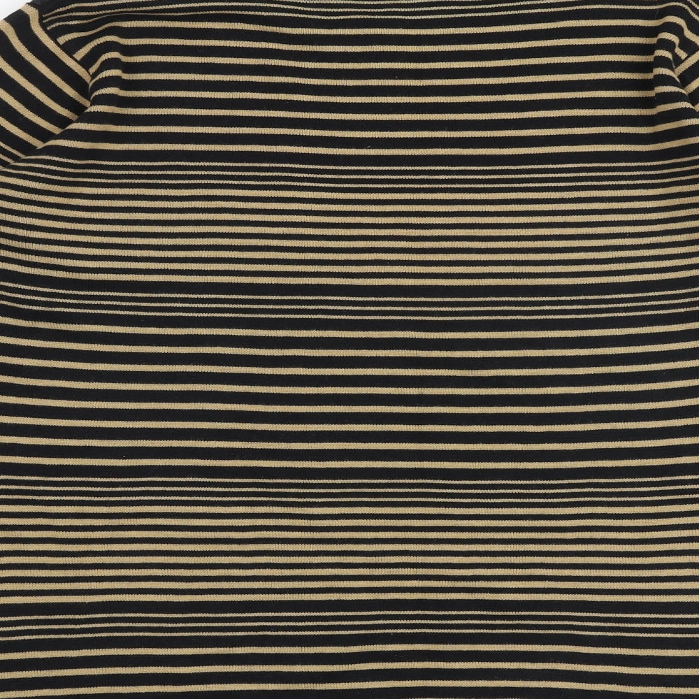 EWM Womens Multicoloured Round Neck Striped 100% Merino Wool Pullover Jumper Size 14 - Size 14-16