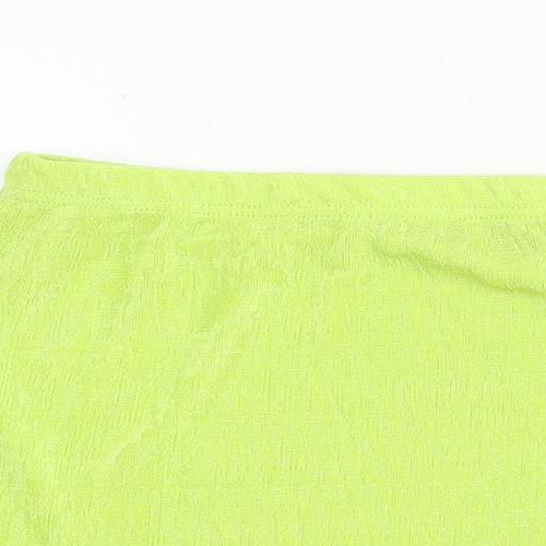 PRETTYLITTLETHING Womens Green Polyester Mini Skirt Size 12