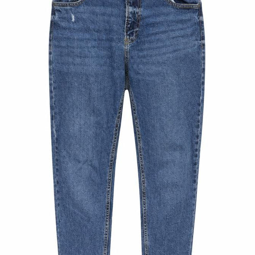 Bershka Womens Blue Cotton Skinny Jeans Size 8 Regular Zip