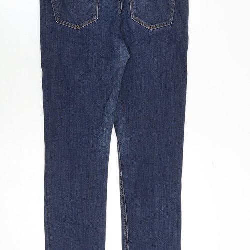 Gap Womens Blue Cotton Straight Jeans Size 28 in Regular Zip
