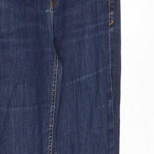 Gap Womens Blue Cotton Straight Jeans Size 28 in Regular Zip
