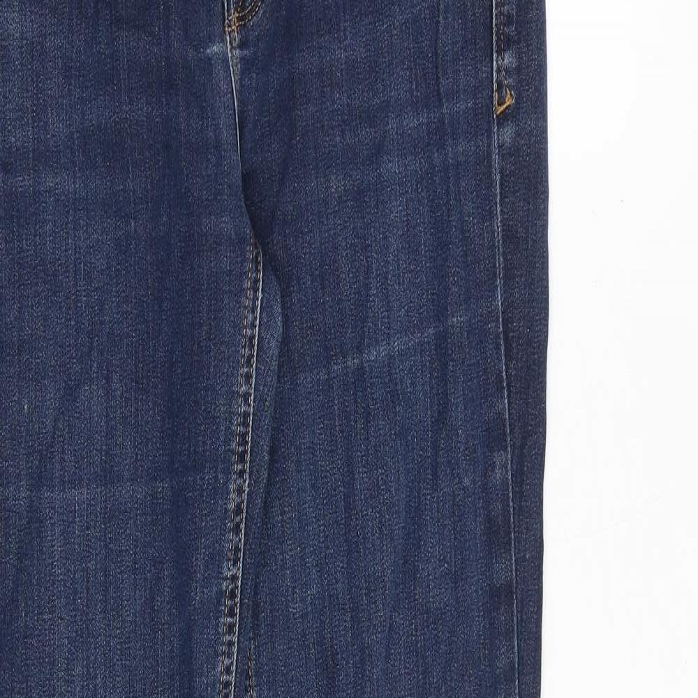 Gap Womens Blue Cotton Straight Jeans Size 28 in Regular Zip