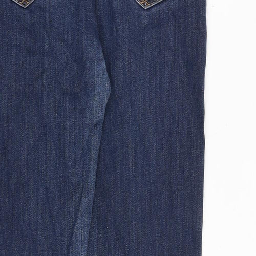 Gap Womens Blue Cotton Straight Jeans Size 28 in Regular Zip
