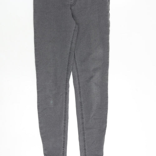 Marks and Spencer Womens Grey Cotton Jegging Jeans Size 6 Regular
