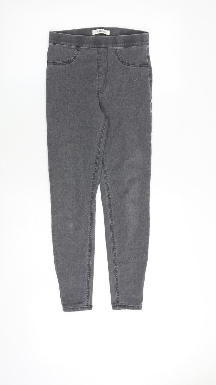 Marks and Spencer Womens Grey Cotton Jegging Jeans Size 6 Regular