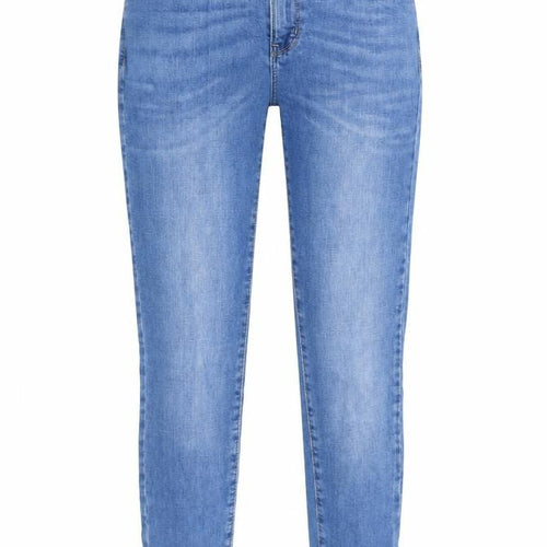 Monsoon Womens Blue Cotton Skinny Jeans Size 8 Slim Zip