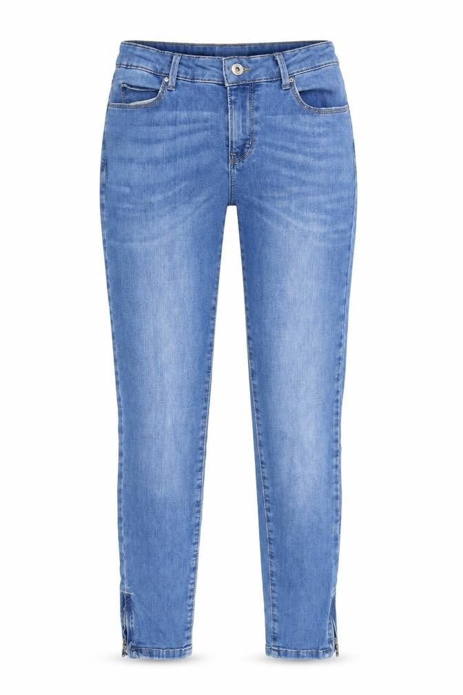 Monsoon Womens Blue Cotton Skinny Jeans Size 8 Slim Zip
