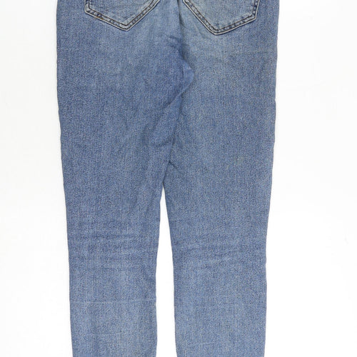 River Island Womens Blue Cotton Skinny Jeans Size 10 Regular Zip