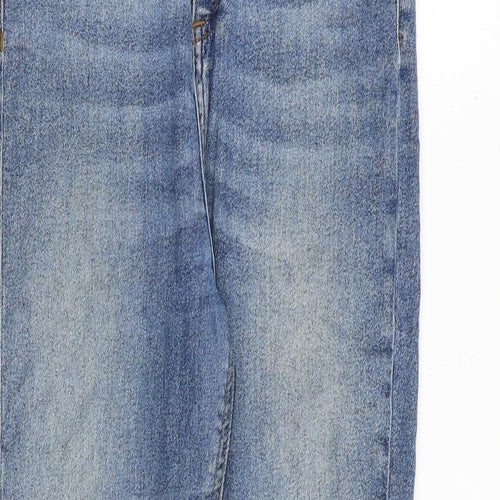 River Island Womens Blue Cotton Skinny Jeans Size 10 Regular Zip