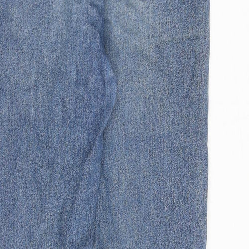 River Island Womens Blue Cotton Skinny Jeans Size 10 Regular Zip