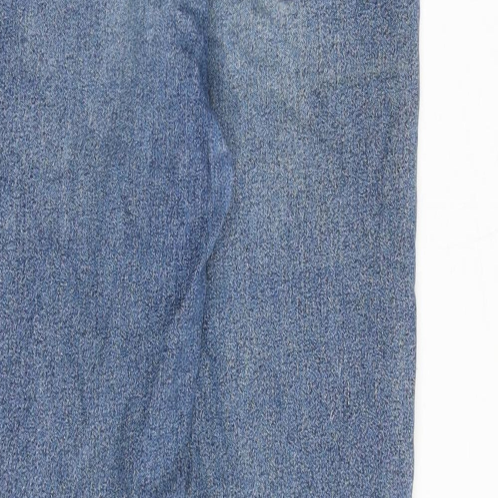 River Island Womens Blue Cotton Skinny Jeans Size 10 Regular Zip