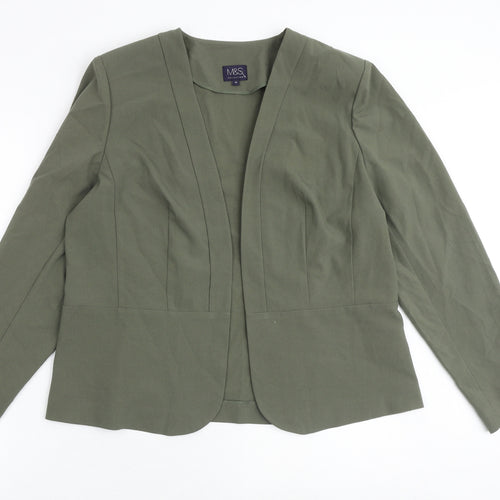 Marks and Spencer Womens Green Jacket Blazer Size 16