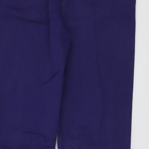 Damart Womens Purple Cotton Straight Jeans Size 18 L28 in Regular Button
