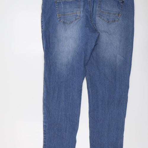 Indigo Womens Blue Cotton Skinny Jeans Size 38 in L29 in Regular Button