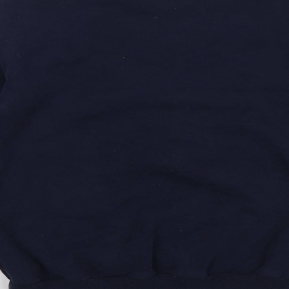 NEXT Girls Blue Cotton Pullover Sweatshirt Size 11 Years Pullover - Christmas Mickey and Friends