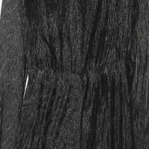 Marks and Spencer Girls Black Polyester Jumpsuit One-Piece Size 14-15 Years Button