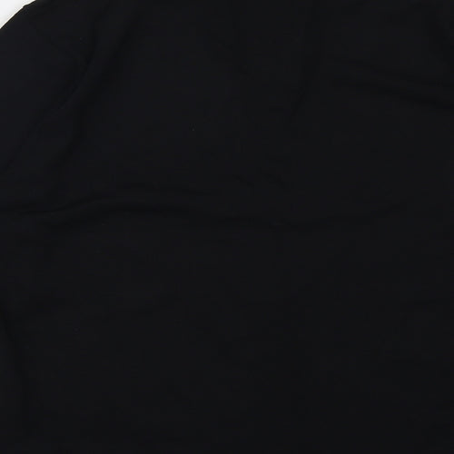 Kasper Womens Black V-Neck Viscose Pullover Jumper Size XL