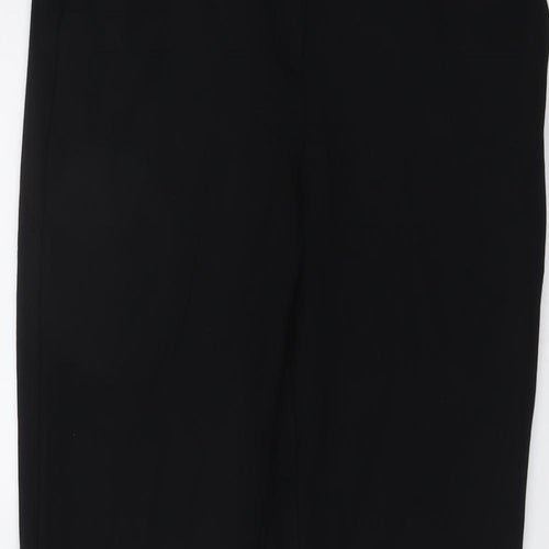 Boden Womens Black Viscose Dress Pants Trousers Size 8 L26 in Regular Button