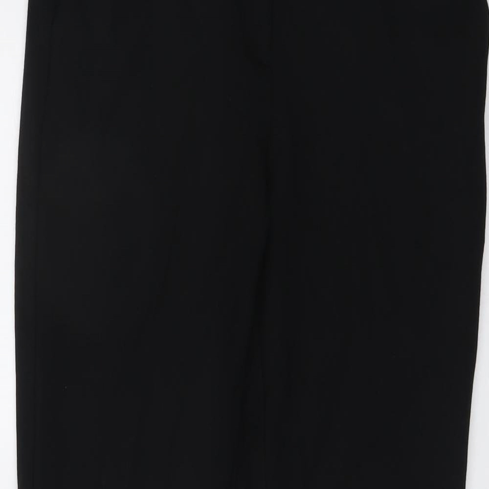 Boden Womens Black Viscose Dress Pants Trousers Size 8 L26 in Regular Button