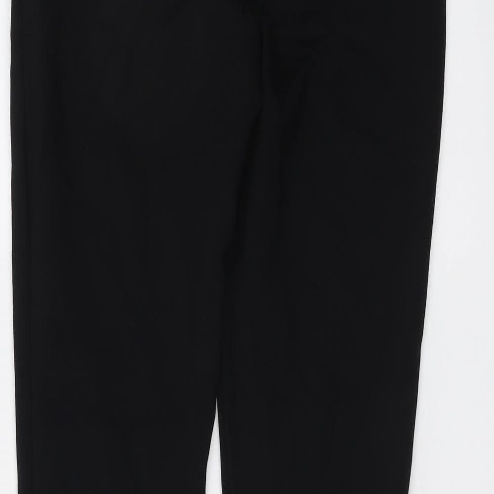 Boden Womens Black Viscose Dress Pants Trousers Size 8 L26 in Regular Button